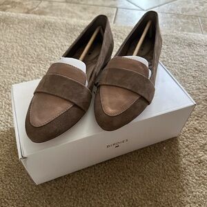 Birdies Brown Suede Flats Sleek and Versatile